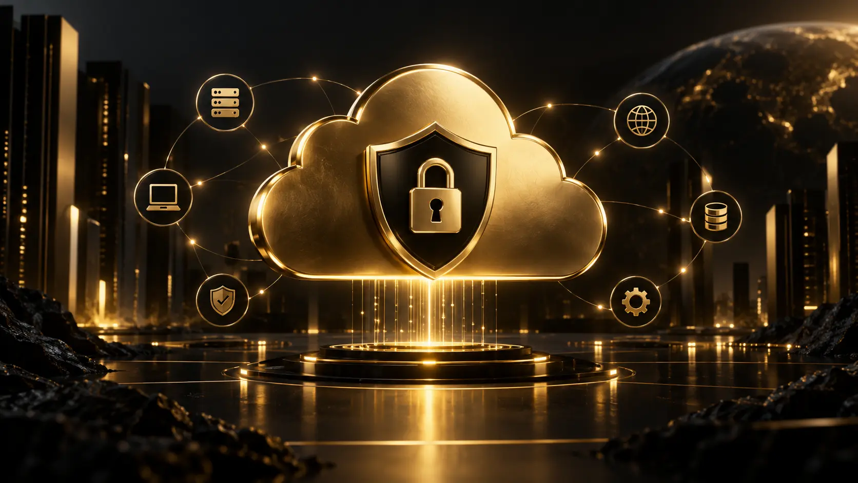 Types of cloud security solutions protecting business data, systems, and cloud infrastructure through layered security controls.